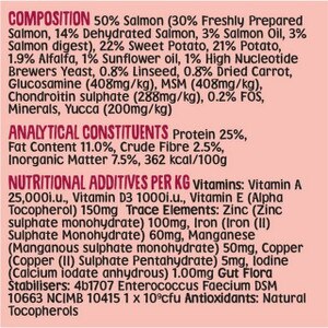 Scrumbles Adult & Senior Salmon Dry Dog Food - 2kg composition